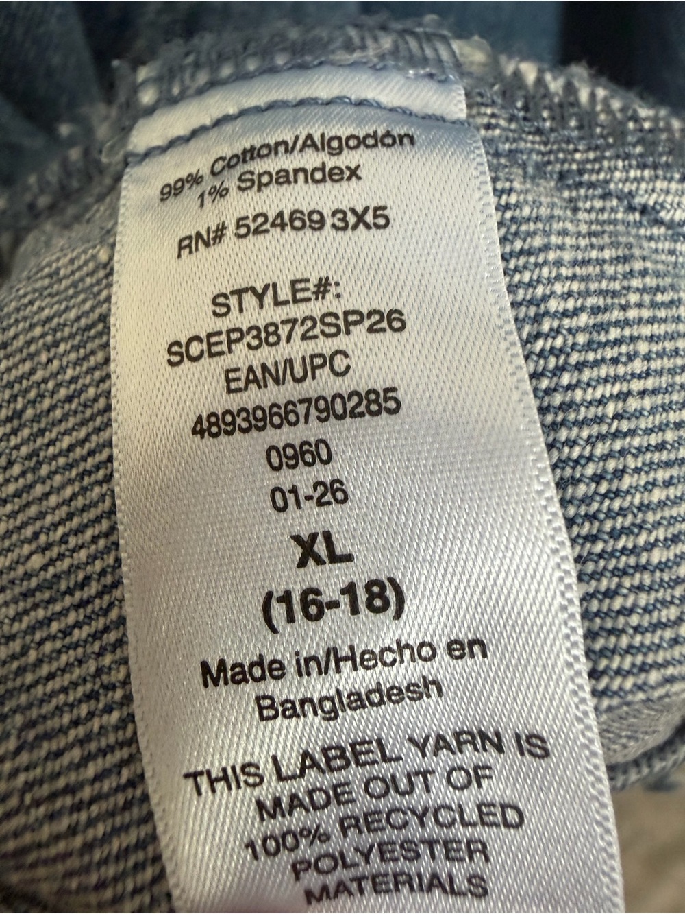 NWT Denim Button-Up Jacket in Blue - Picture 5 of 15